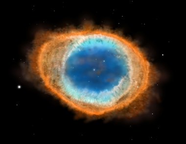 Galaxy: halka Bulutsusu m57, illüstrasyon