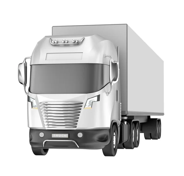 Truck isolated over white. My own design. — Stock Photo, Image