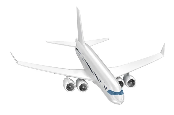 Airplane isolated on blue. My Own Design — Stock Photo, Image