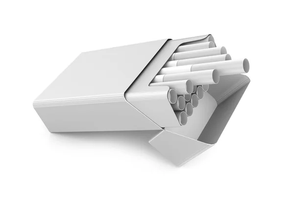 Paczka papierosów ilustracja na białym tle nad białym — Zdjęcie stockowe