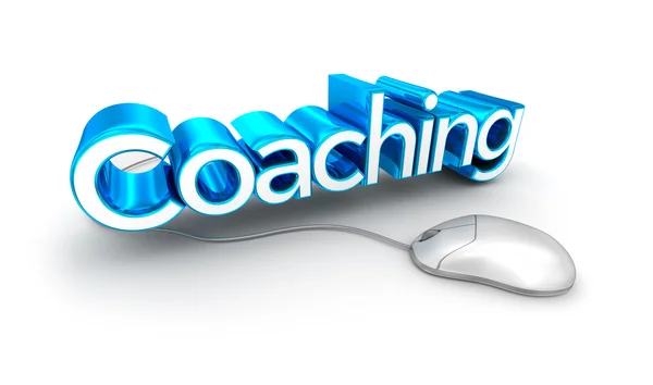 Coaching text, 3d Concepto aislado en blanco —  Fotos de Stock