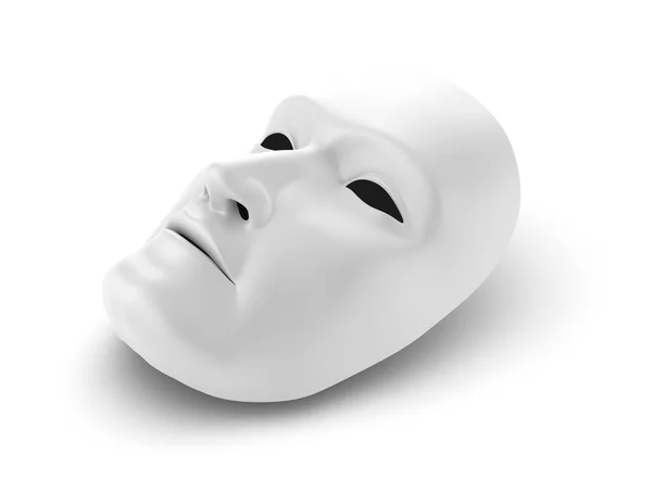 Fehér maszkot, színházi koncepció — Stock Fotó