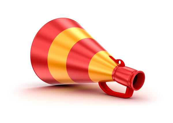 Воздушный крик изолирован от белого. 3D изображение
.