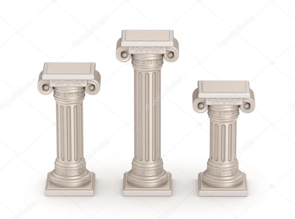 Antique doric style column - architectural detail