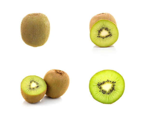 Zralé kiwi ovoce izolované na bílém pozadí — Stock fotografie
