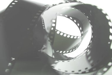 35 mm negatif film rulosu bulanık. 