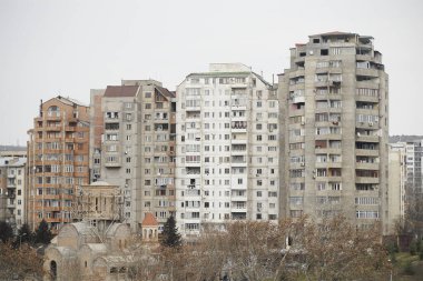 Modern çok katlı konut binaları. Çok katlı bloklar.
