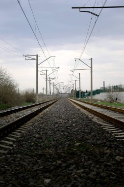 Eski bir demiryolu manzarası 