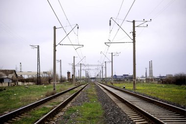 Eski bir demiryolu manzarası 