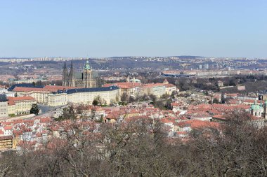 Prag Şehri - bir dağdan manzara.