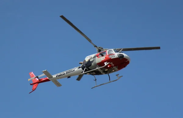 Military police helicopter from sao paulo Brazil — Stock Photo, Image