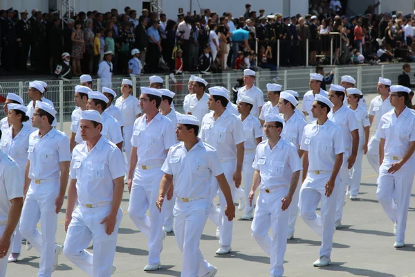 Soldater paraderade i firandet av självständigheten av Brasilien — Stockfoto
