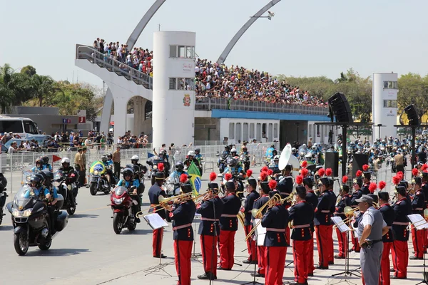 Motociclistas equitação — Fotografia de Stock