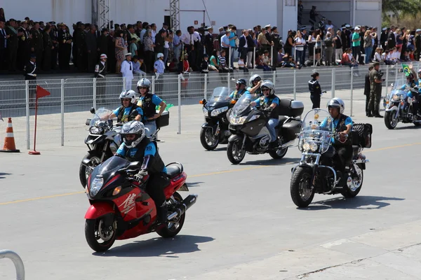 Motociclisti a cavallo — Foto Stock