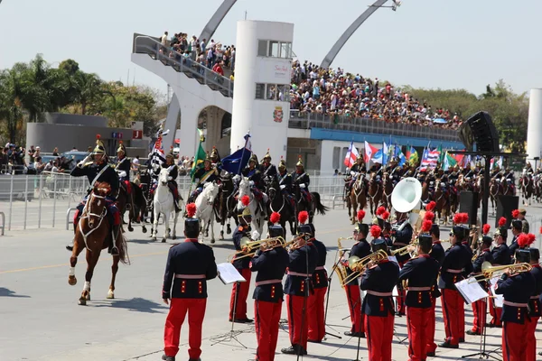 Parata militare in Brasile — Foto Stock