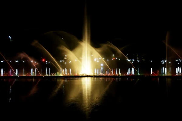 Ночной парк Ибирапуэра — стоковое фото