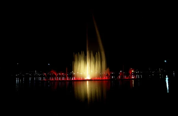 Ibirapuera Park de nacht — Stockfoto