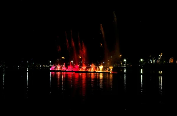 Ночной парк Ибирапуэра — стоковое фото