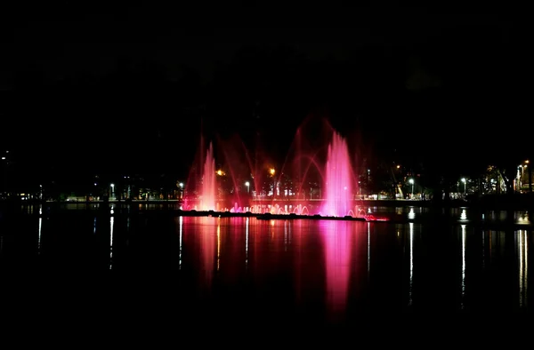 Park Ibirapuera noc — Zdjęcie stockowe