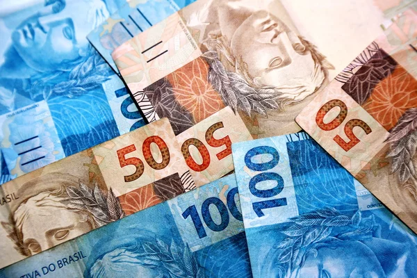 Pengar från Brasilien — Stockfoto