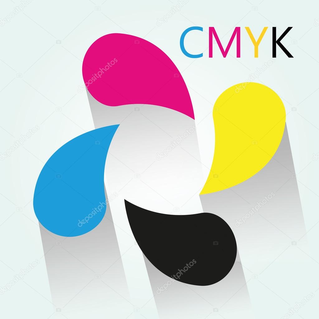 Vector sign CMYK, Printing