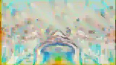 Çok renkli geometrik buhar dalgası zarif holografik arkaplan. 