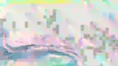 Dinamik buhar dalgası, yanardöner arka plan. Kötü TV karışımı. 