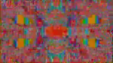 Kaleydoskop neon buhar dalgası yanardöner arka plan. 