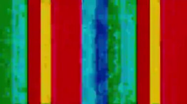 Karışık renkli hata veri dinamik nostaljik holografik arkaplan. 