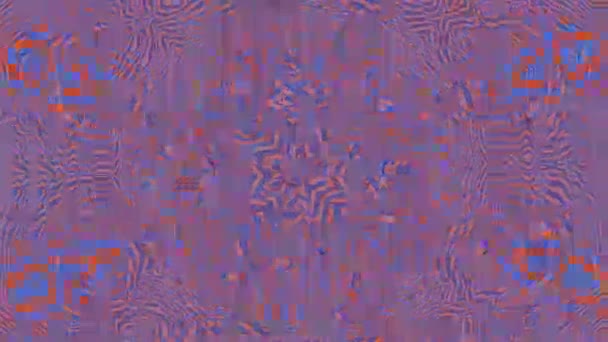 Ambient colorful texture. Bad trip effect, Psychedelic computer graphic. — Stock Video