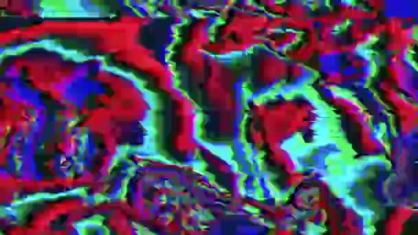 Imagens futuristas geradas por computador, imitação de colapso de dados iridescentes. — Vídeo de Stock