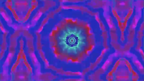 Kolorowe zły efekt podróży lekki wyciek holograficzne tło. — Wideo stockowe