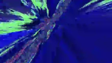 Soyut kötü yolculuk efekti ışık dönüşümleri holografik arkaplan. 