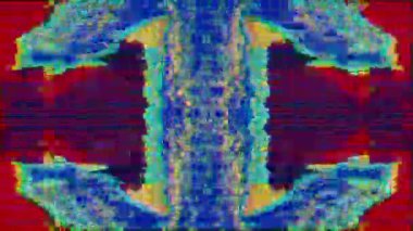 Karışık renkli psikedelik dinamik bilim kurgu yanardöner arka plan.