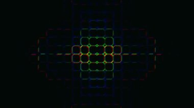 Renkli vintage bilim kurgu psikedelik holografik arkaplan. 