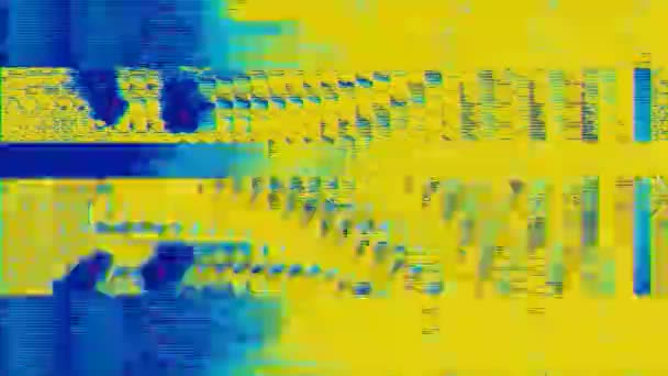 Cyberpunk fantastico sfondo iridescente. Imitazione dei danni del computer. — Video Stock
