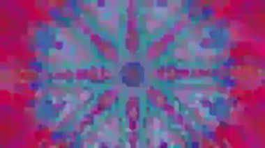 Kaleydoskop klasik bilim kurgu psikedelik ışıltılı arkaplan.