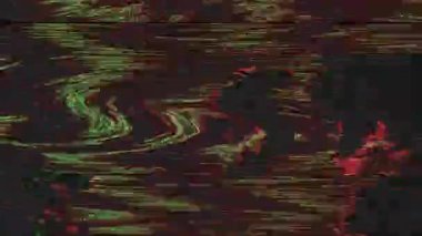 Pürüzsüz renkli ışık sızıntısı. Veri mozaiği taklidi, bilgisayar tarafından oluşturulan canlandırma. 