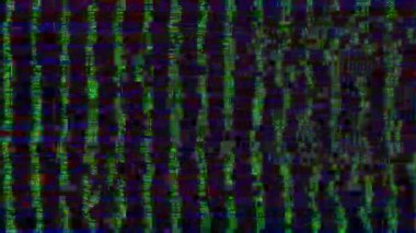 Soyut polikrom dönüşümleri. Kötü TV taklidi, Psikedelik bilgisayar grafiği. 