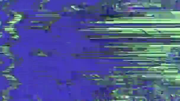 Casual error data geometrischer sci-fi irisierender Hintergrund. Zufällige Verzerrungen für Ihr Video. — Stockvideo