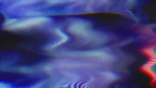 Abstract psychedelische geometrische futuristische glinsterende achtergrond. — Stockvideo