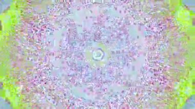 Soyut psikedelik geometrik fütüristik ışıldayan arkaplan.