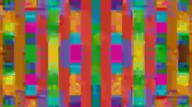 Siberpunk psikedelik yanardöner animasyon.