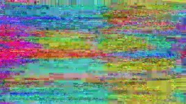 Sıradan psikedelik geometrik siber punk gürültülü arkaplan.