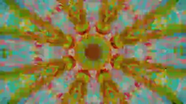 Karışık renkli modayı takip eden geometrik nostaljik ışıltılı arka plan.