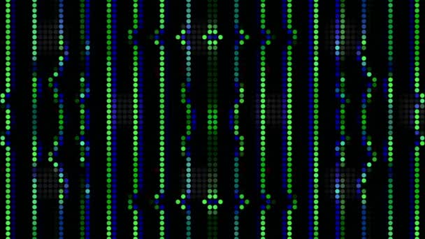 ループ可能な多色背景。グリッチ模倣、コンピュータによって生成されたアニメーション. — ストック動画