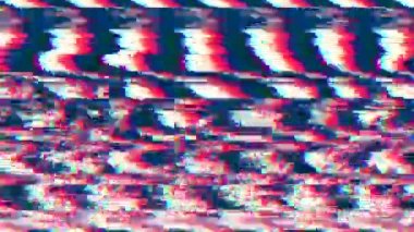 Çok renkli şenlikli dönüşümler. Bozuk veri efekti, saykodelik bilgisayar grafiği.