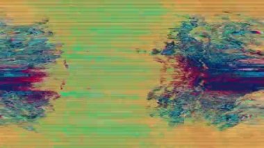 Dijital oluşturulmuş arızalı klip, holografik bozuk veri konsepti.