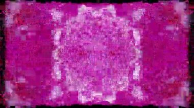 Neon bilim-kurgu dönüşümü rüya gibi parlayan kaleydoskop.