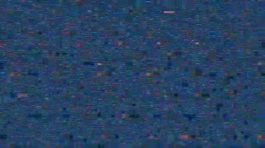 Bilgisayar arızalı animasyon, gökkuşağı kötü TV vfx. 